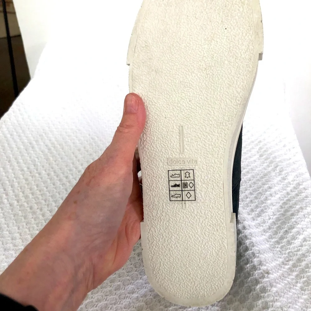 Dolce Vita NWOT Zabie Wedge Sneakers Grey Suede Size 10M - Picture 5 of 8